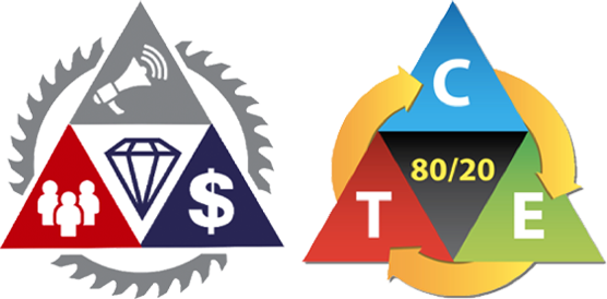 Tactical Triangle is the master roadmap to every single thing that matters in marketing, based on Traffic - Conversion - Economics - 80/20. Diamond Tipped Saw Blade focuses on immediate, 1-hour to 90-days implementation tactics within the Triangle that deliver the most forward motion in fluid, uncertain times such as we are in right now.